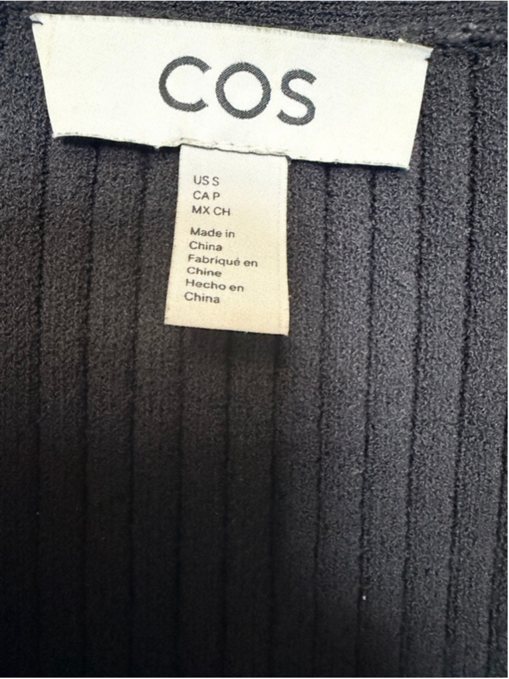 COS Buttoned Rib-Knit Maxi Dress - Picture 7 of 9
